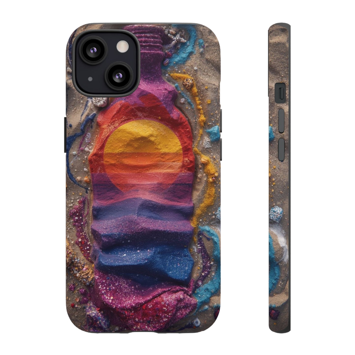 Phone Case — Colorful Sand Art Sunset Tough Protective Case