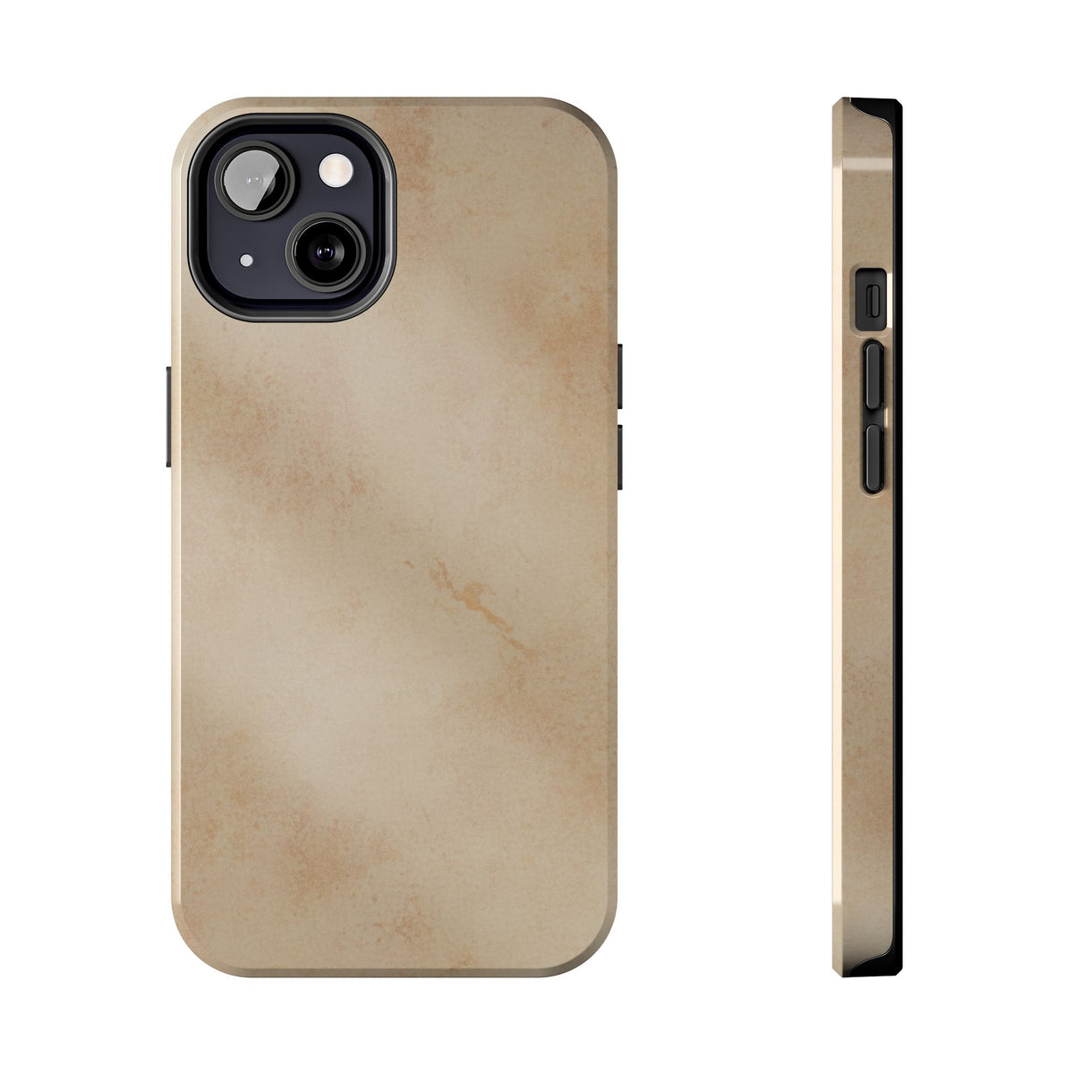 Tough Phone Case — Vintage Beige Marble Protective Phone Cover