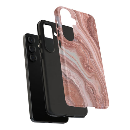 Rose Gold Marble Tough Phone Case
