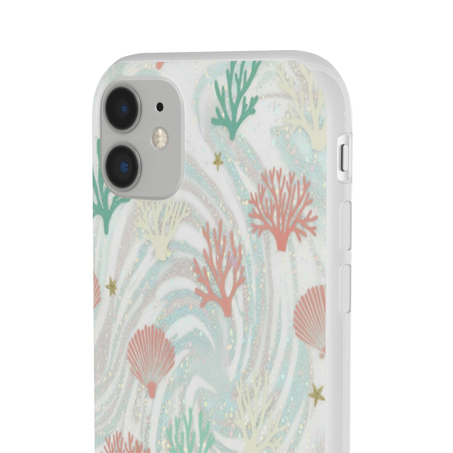 Pastel Seashell Phone Case — Coral Reef Wave iPhone Cover