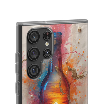Copy of Floral Holographic Phone Case — Iridescent Leaves & Flowers Flexi Case