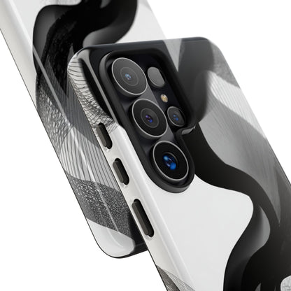Phone Case — Monochrome Abstract Protective Cover