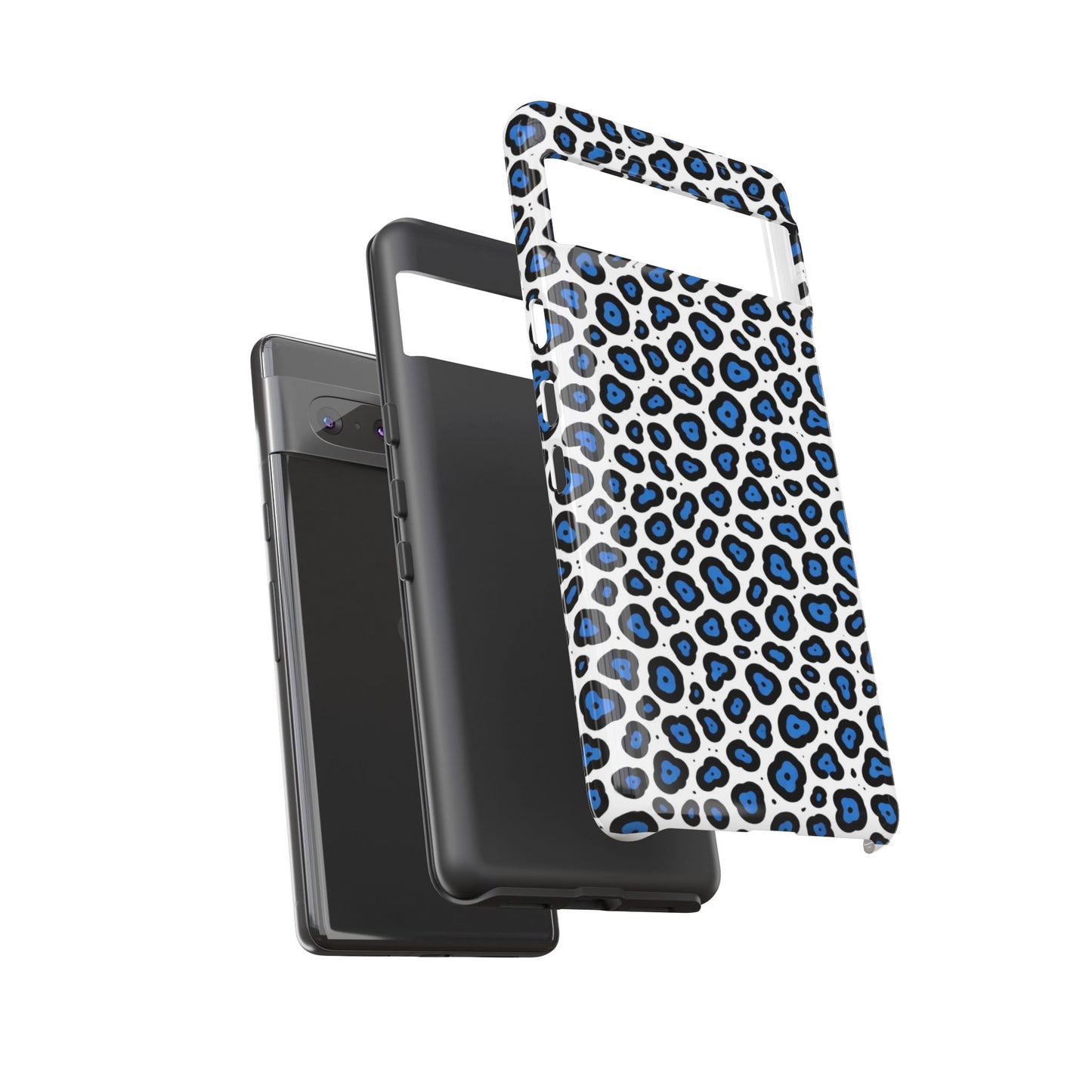 Blue Leopard Print Phone Case – Tough Protective Cover
