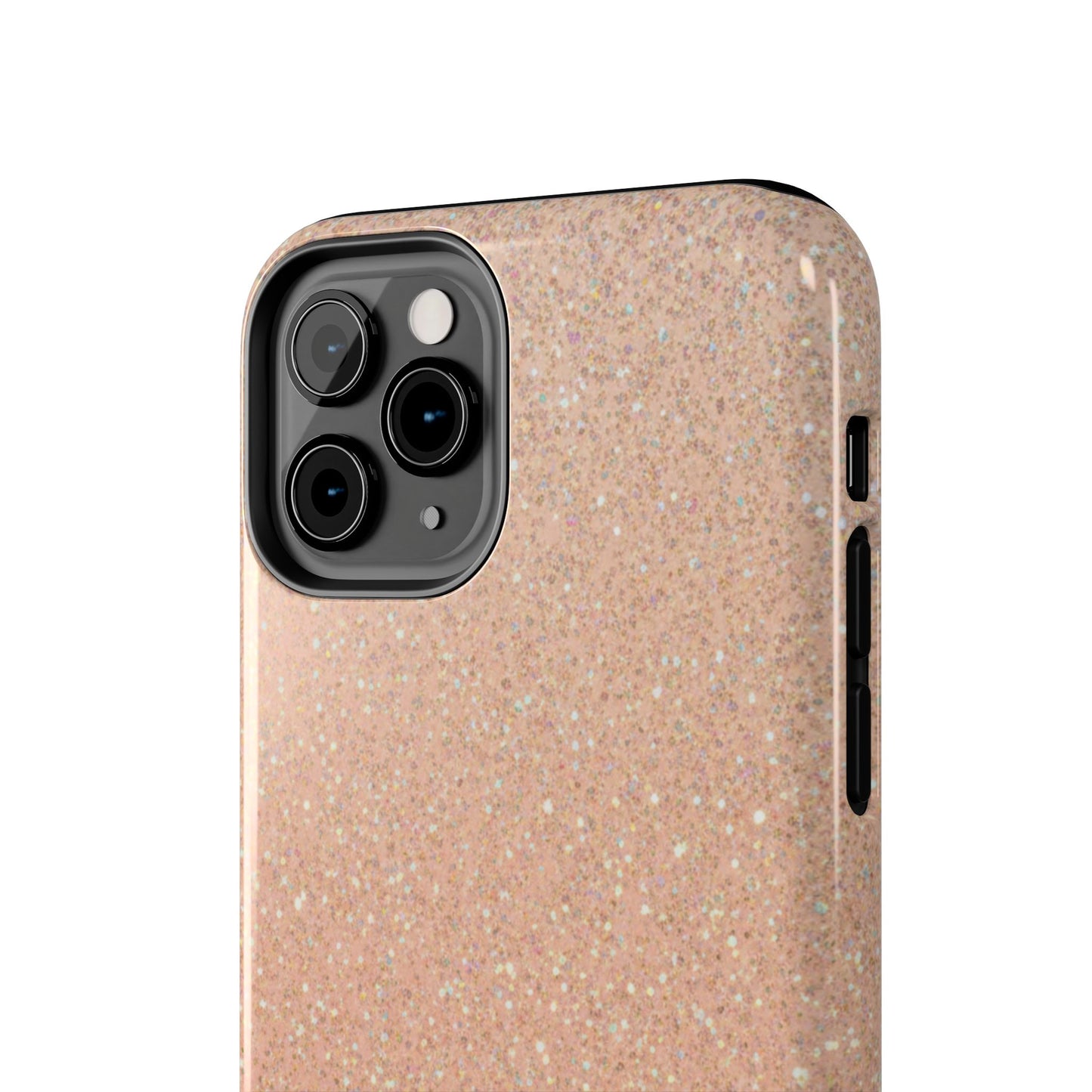 Glitter Rose Gold Tough Phone Case — Sparkling Protective iPhone Cover