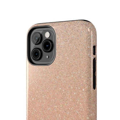 Glitter Rose Gold Tough Phone Case — Sparkling Protective iPhone Cover