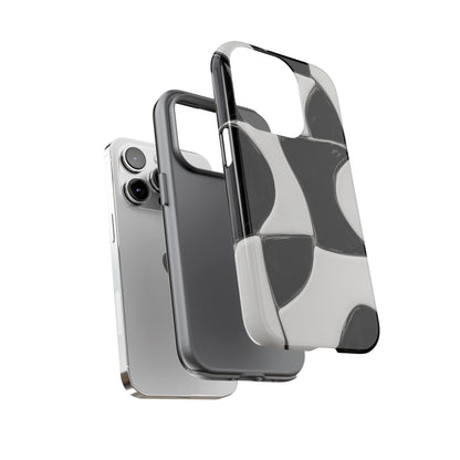 Black & White Abstract Pattern Tough Phone Case