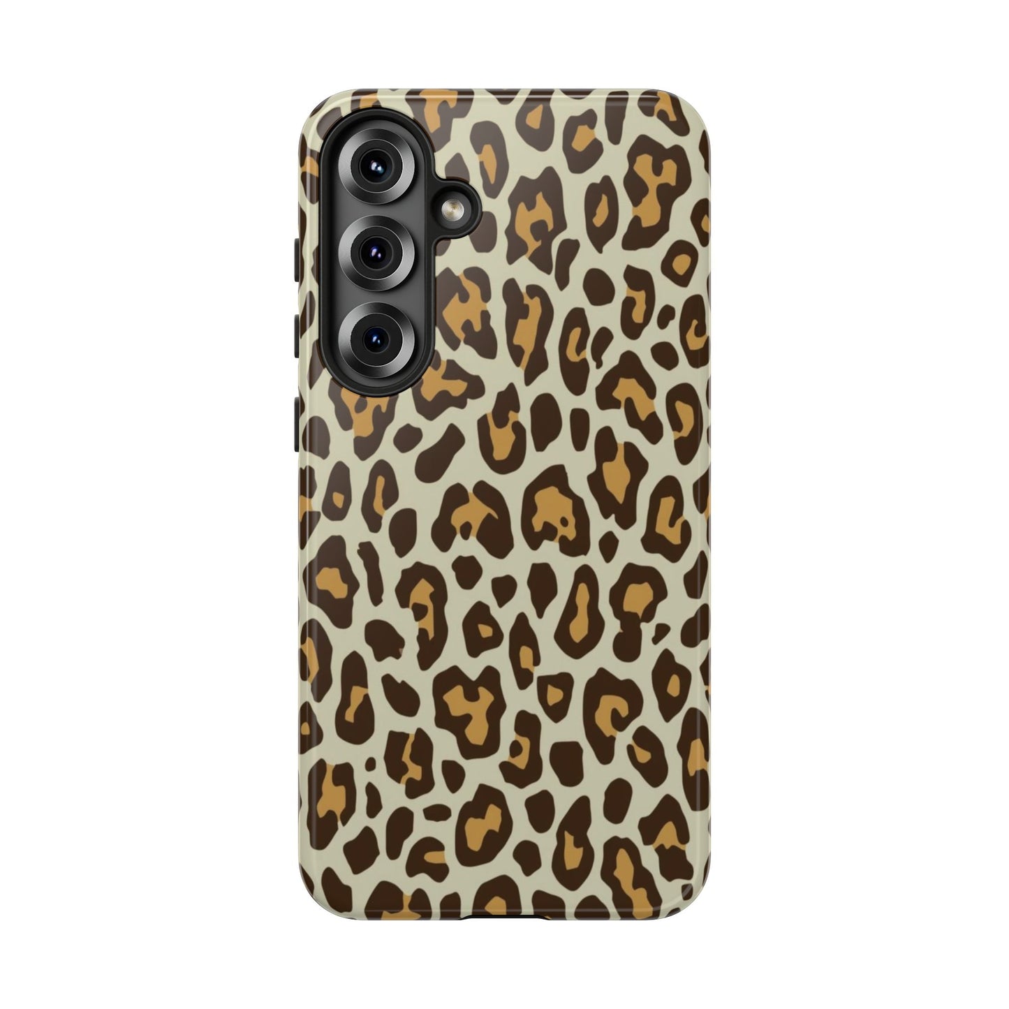 Leopard Print Tough Phone Case — Durable Protective Animal Print Case