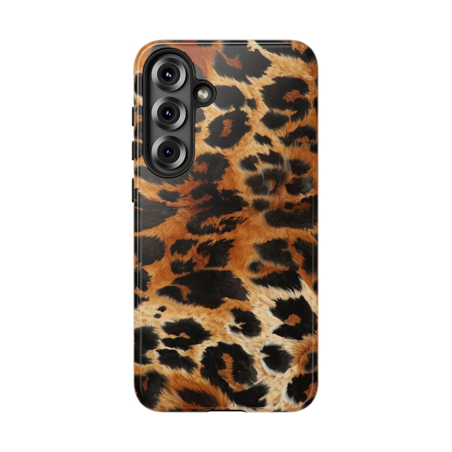 Leopard Print Tough Phone Case – Rugged Protective iPhone Cover