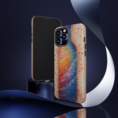 Galaxy Bottle Tough Phone Case — Colorful Nebula Splash iPhone Cover
