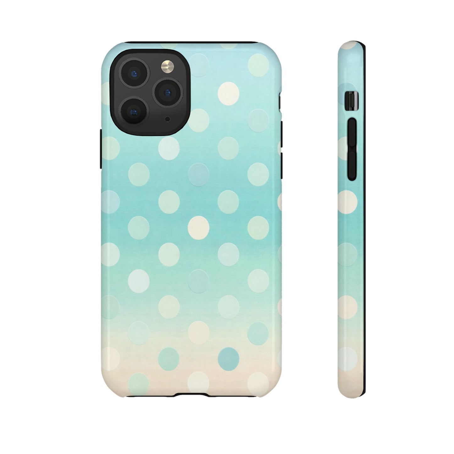 Abstract Palm Tough Phone Case — Minimal Coastal Blue Protective Cover