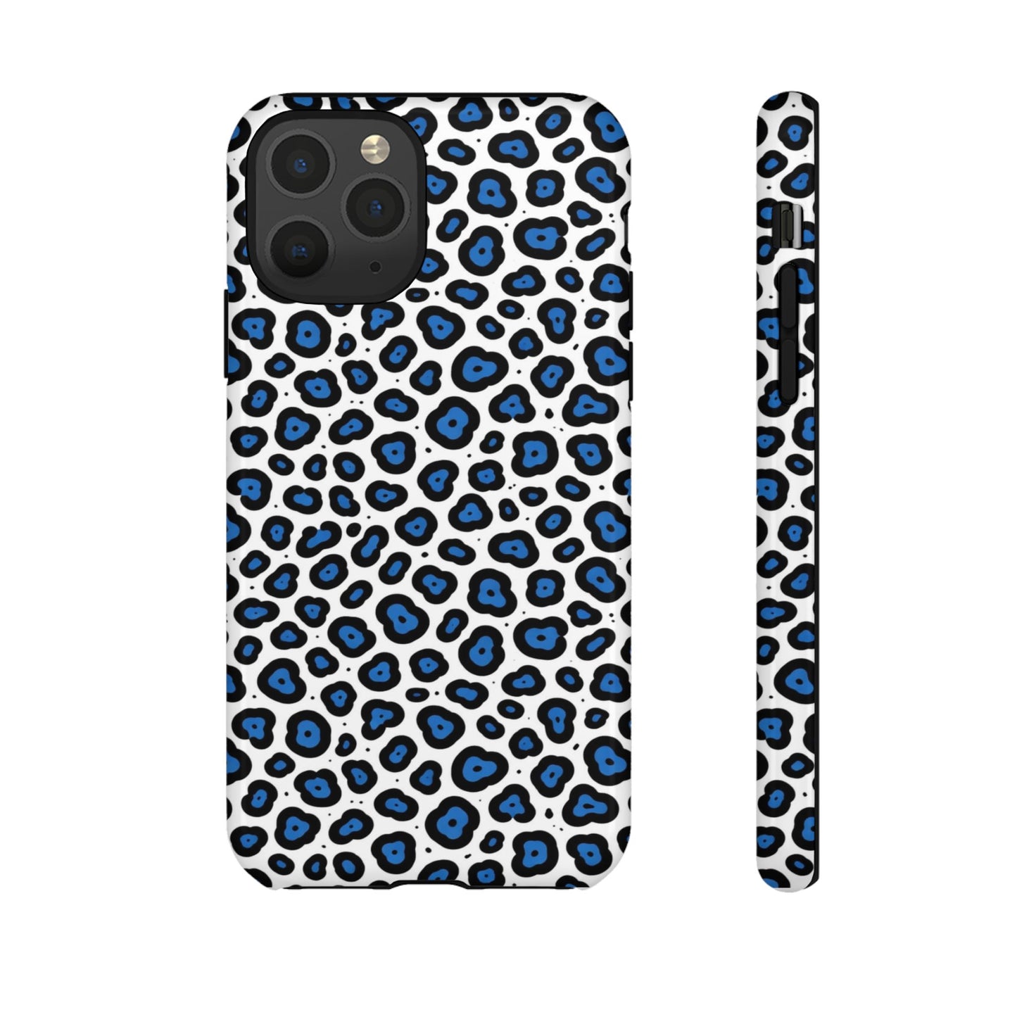 Blue Leopard Print Phone Case – Tough Protective Cover