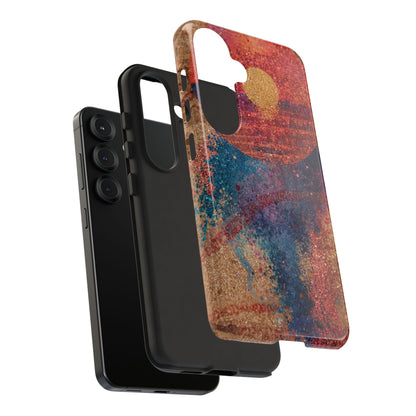 Retro Sunset Tough Phone Case