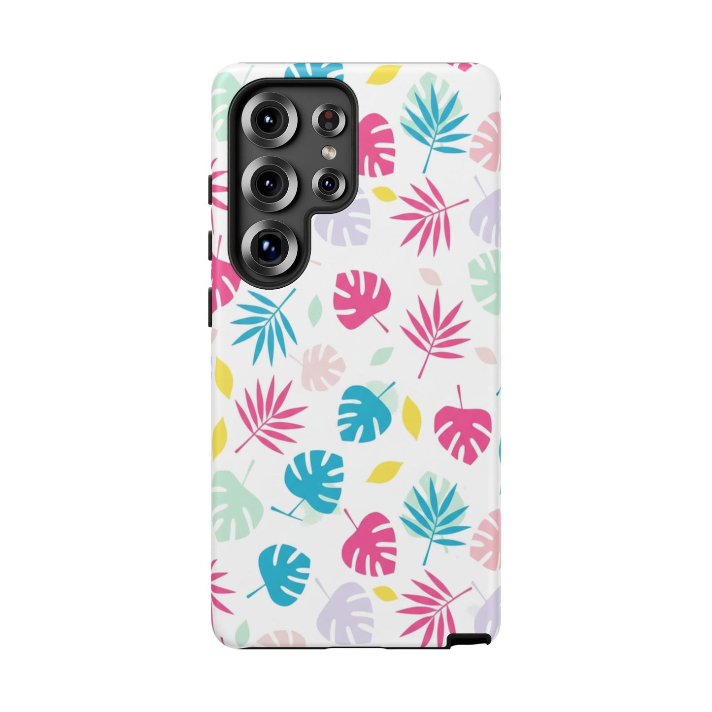 Tropical Leaf Phone Case — Colorful Pastel Monstera & Palm iPhone Case