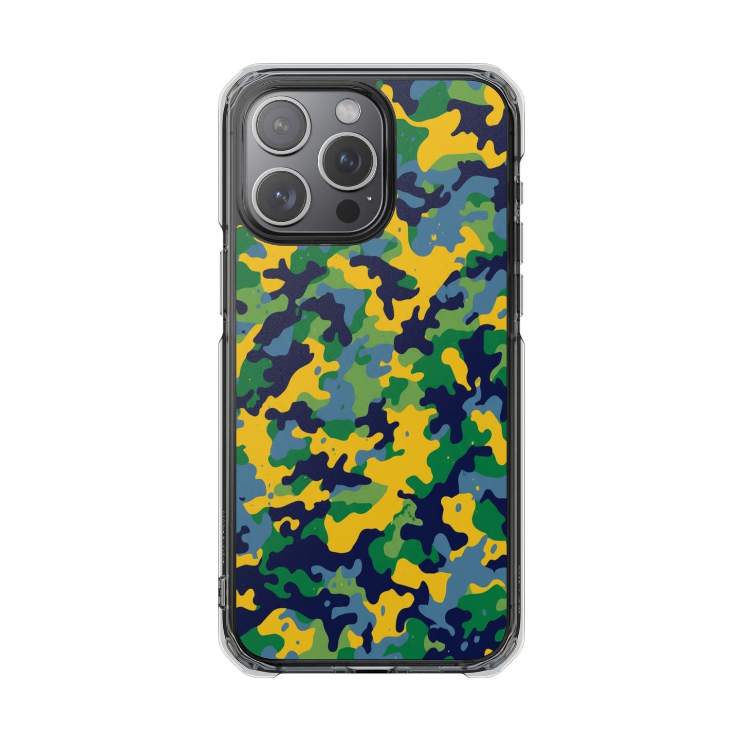 Camouflage Magnetic Clear Impact Phone Case