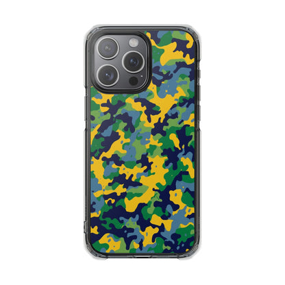 Camouflage Magnetic Clear Impact Phone Case