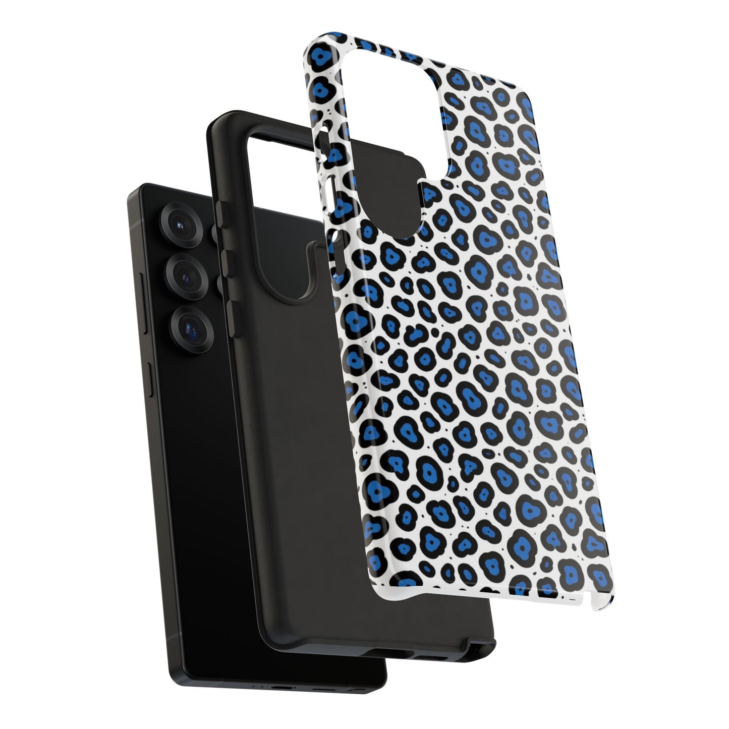Blue Leopard Print Phone Case – Tough Protective Cover