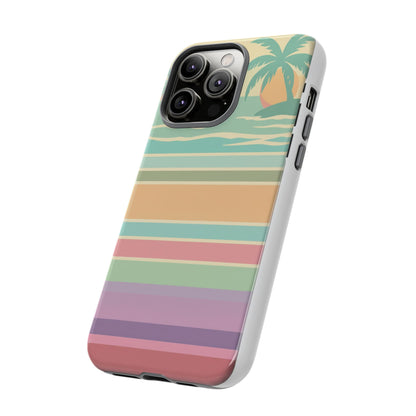 Tough Case — Retro Pastel Sunset Palm Tree Phone Case