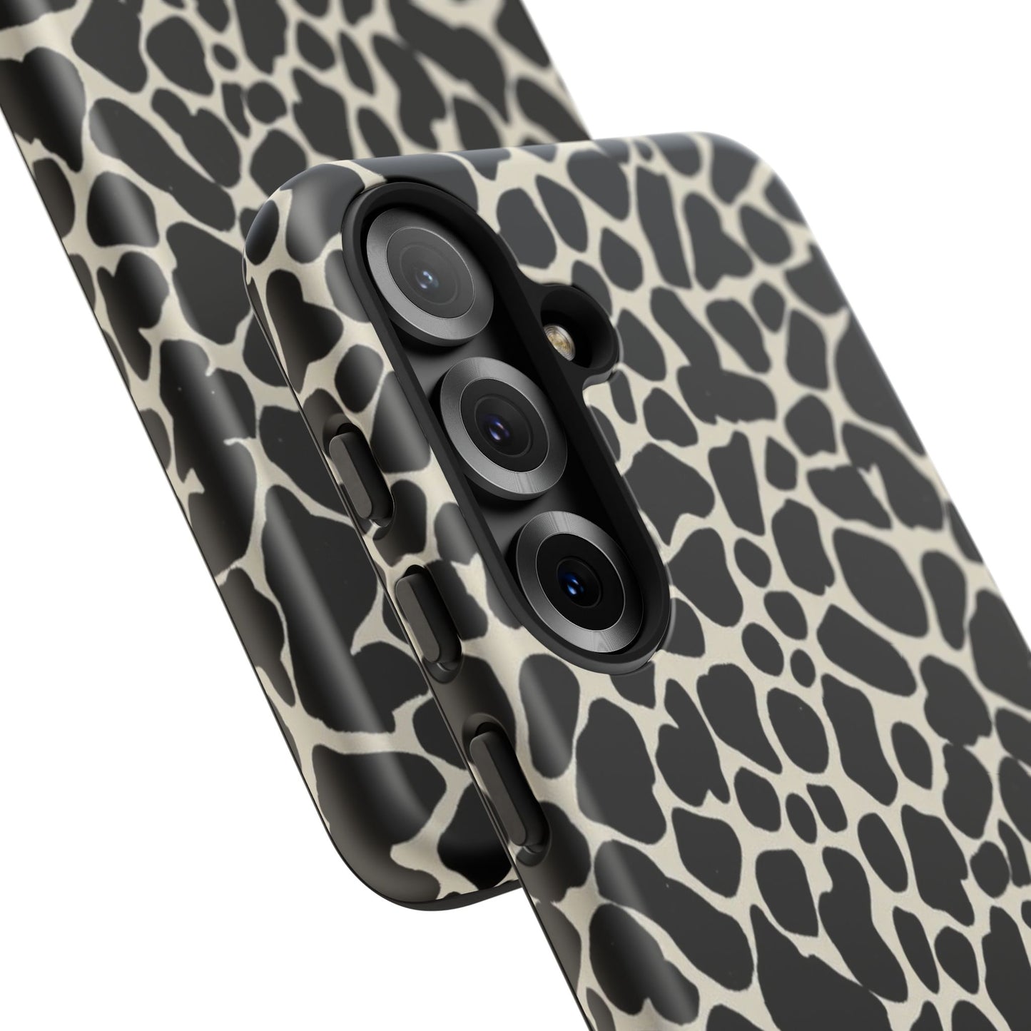 Black and White Cowhide Phone Case — Protective Tough Case