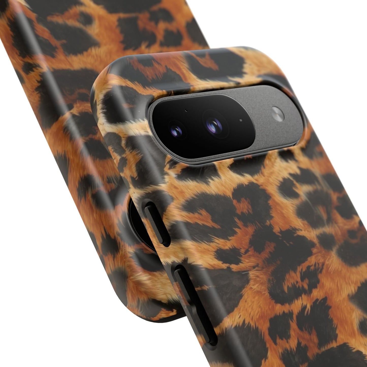 Leopard Print Tough Phone Case – Rugged Protective iPhone Cover