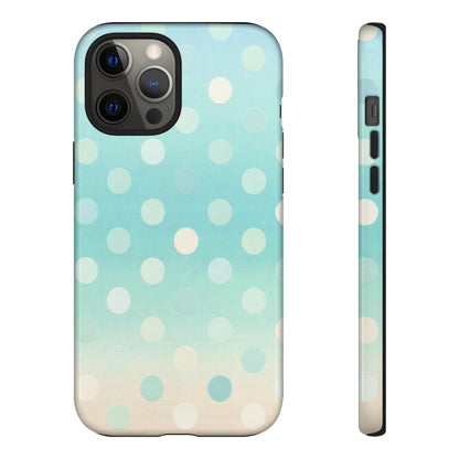 Abstract Palm Tough Phone Case — Minimal Coastal Blue Protective Cover