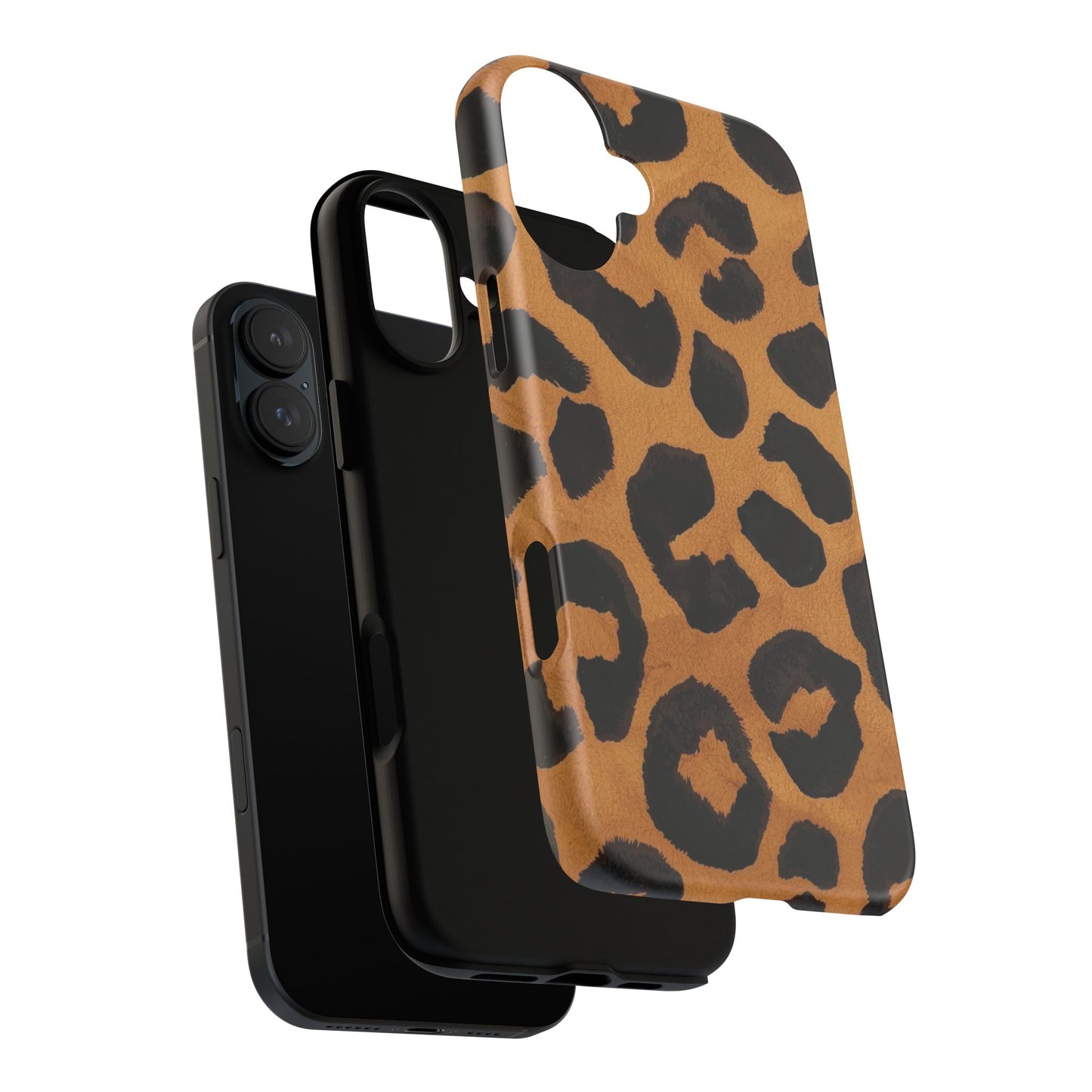 Leopard Print Tough Phone Case — Protective Animal Print iPhone Case