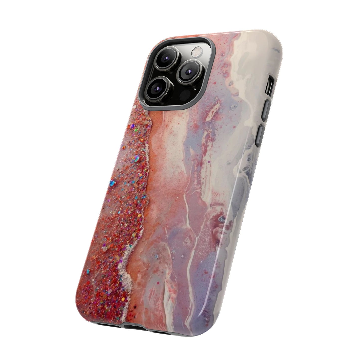 Marbled Rose Gold Galaxy Phone Case — Protective Tough Case