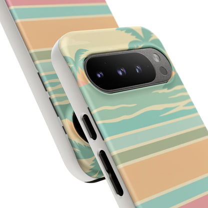 Tough Case — Retro Pastel Sunset Palm Tree Phone Case
