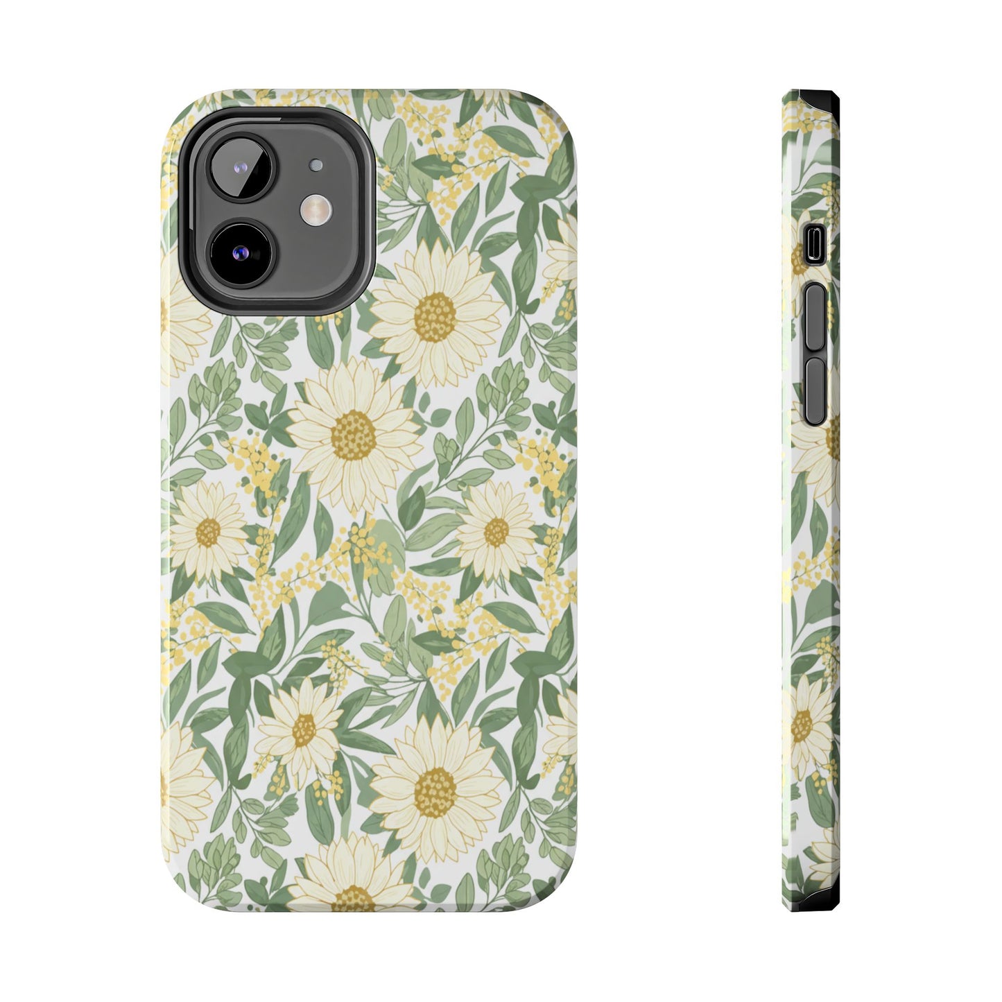 Daisy Meadow Tough Phone Case — Floral Protective Phone Cover