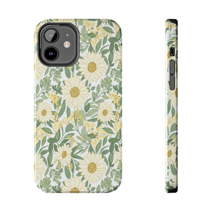 Daisy Meadow Tough Phone Case — Floral Protective Phone Cover
