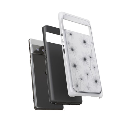 Tough Case — Black & White Floral Tough Phone Case