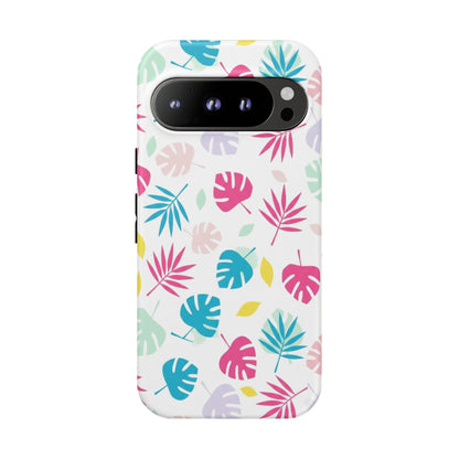 Tropical Leaf Phone Case — Colorful Pastel Monstera & Palm iPhone Case
