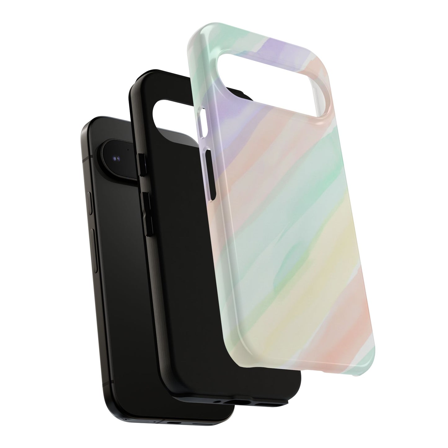 Pastel Watercolor Stripe Tough Phone Case