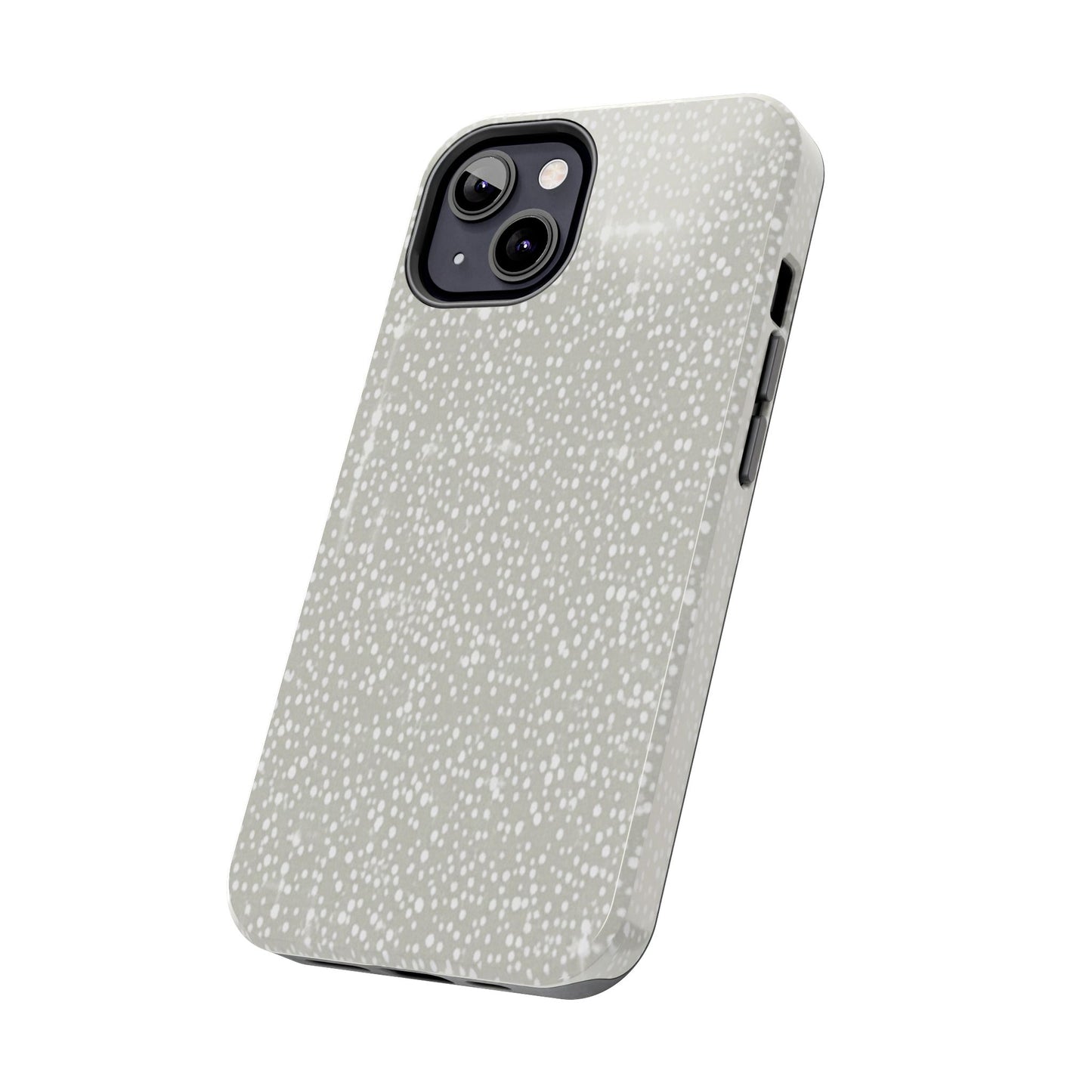 Speckled Gray Tough Phone Case — Protective Shockproof iPhone Cover