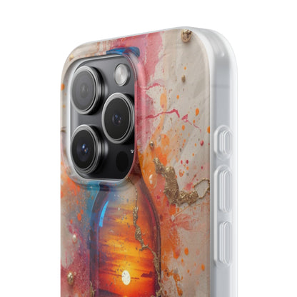 Copy of Floral Holographic Phone Case — Iridescent Leaves & Flowers Flexi Case