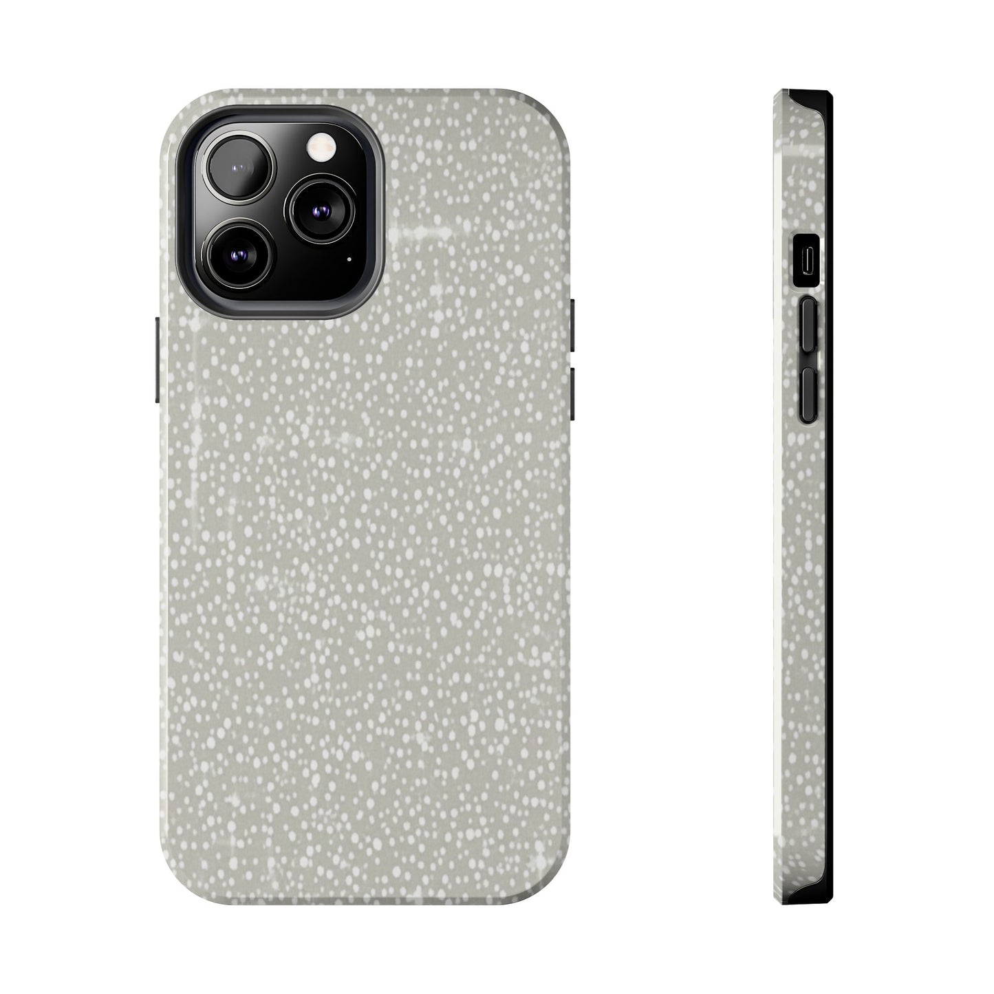 Speckled Gray Tough Phone Case — Protective Shockproof iPhone Cover