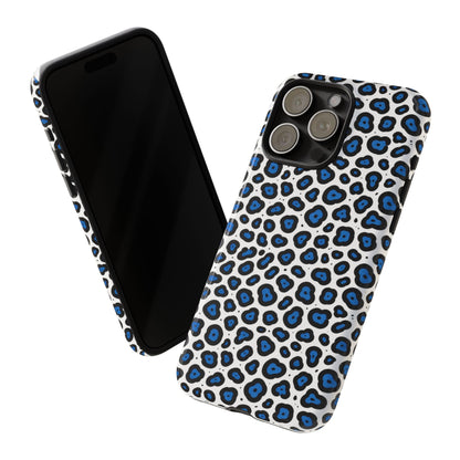 Blue Leopard Print Phone Case – Tough Protective Cover