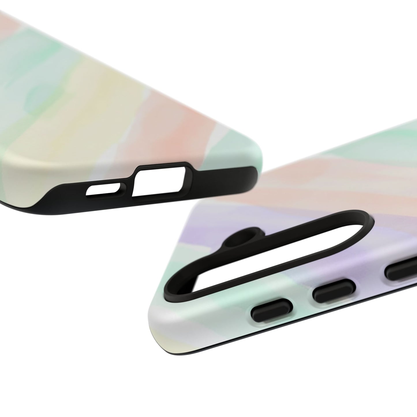 Pastel Watercolor Stripe Tough Phone Case