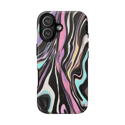 Abstract Marble Tough Phone Case — Pastel Swirl Protective Cover