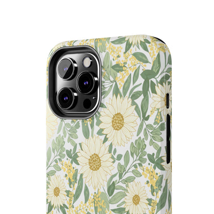Daisy Meadow Tough Phone Case — Floral Protective Phone Cover