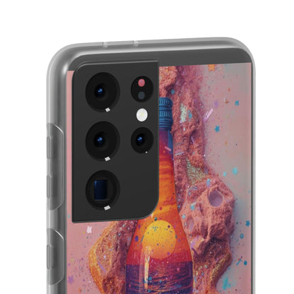 Phone Case — Surreal Sunset Bottle Art Flexible Protective Cover