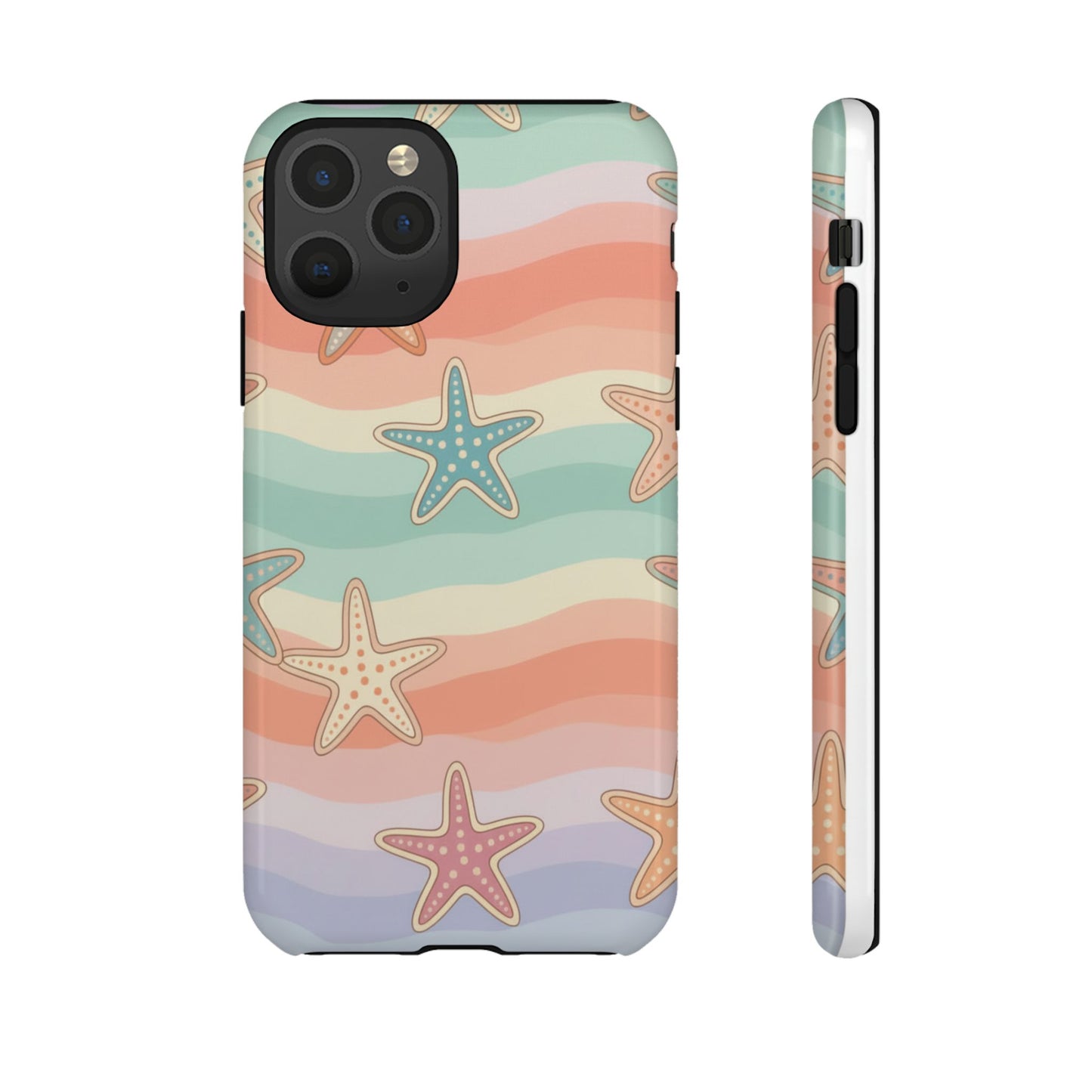 Starfish Wave Tough Phone Case — Pastel Beach Protective Cover