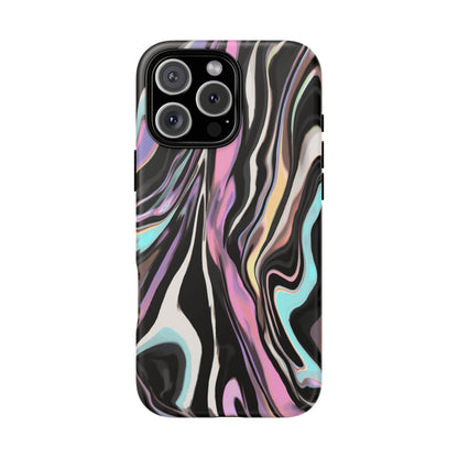 Abstract Marble Tough Phone Case — Pastel Swirl Protective Cover