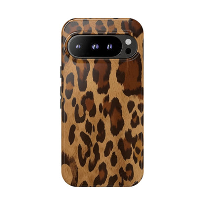 Leopard Print Tough Phone Case — Durable Animal Print Protective Cover