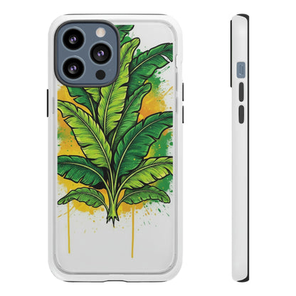 Tropical Banana Leaf Phone Case — Vibrant Green Plant Protector