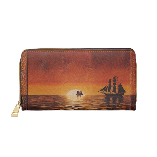 Women's Coastal Printed Wallet - Everyday Nautical Wallet