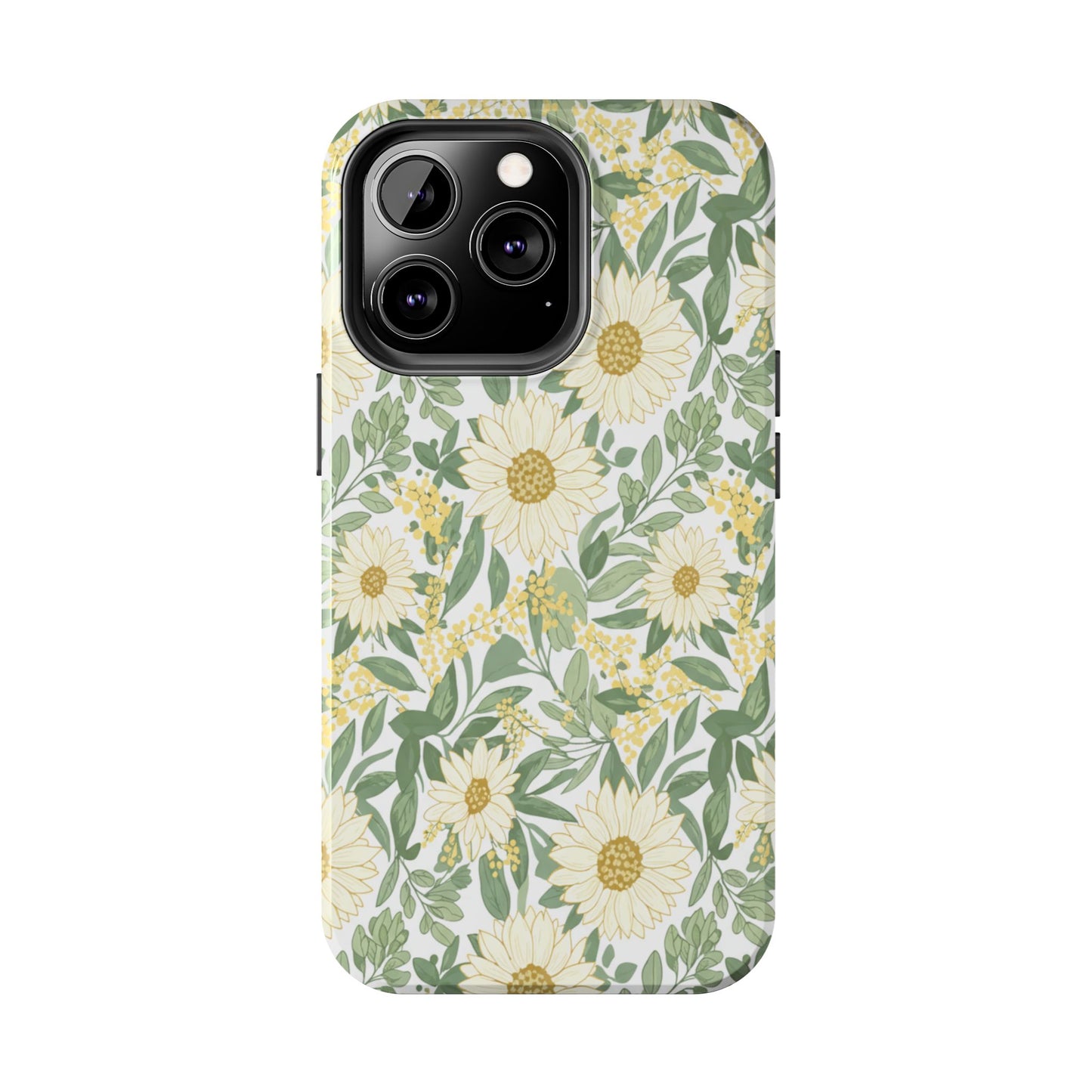 Daisy Meadow Tough Phone Case — Floral Protective Phone Cover