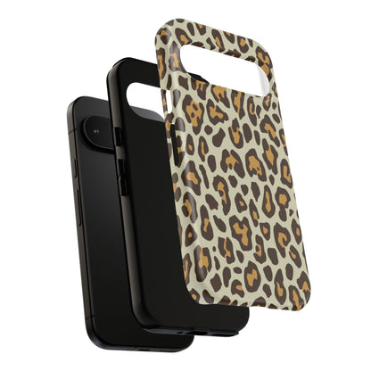 Leopard Print Tough Phone Case — Durable Protective Animal Print Case