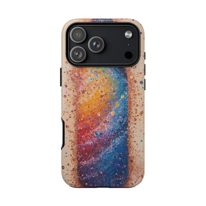 Galaxy Bottle Tough Phone Case — Colorful Nebula Splash iPhone Cover