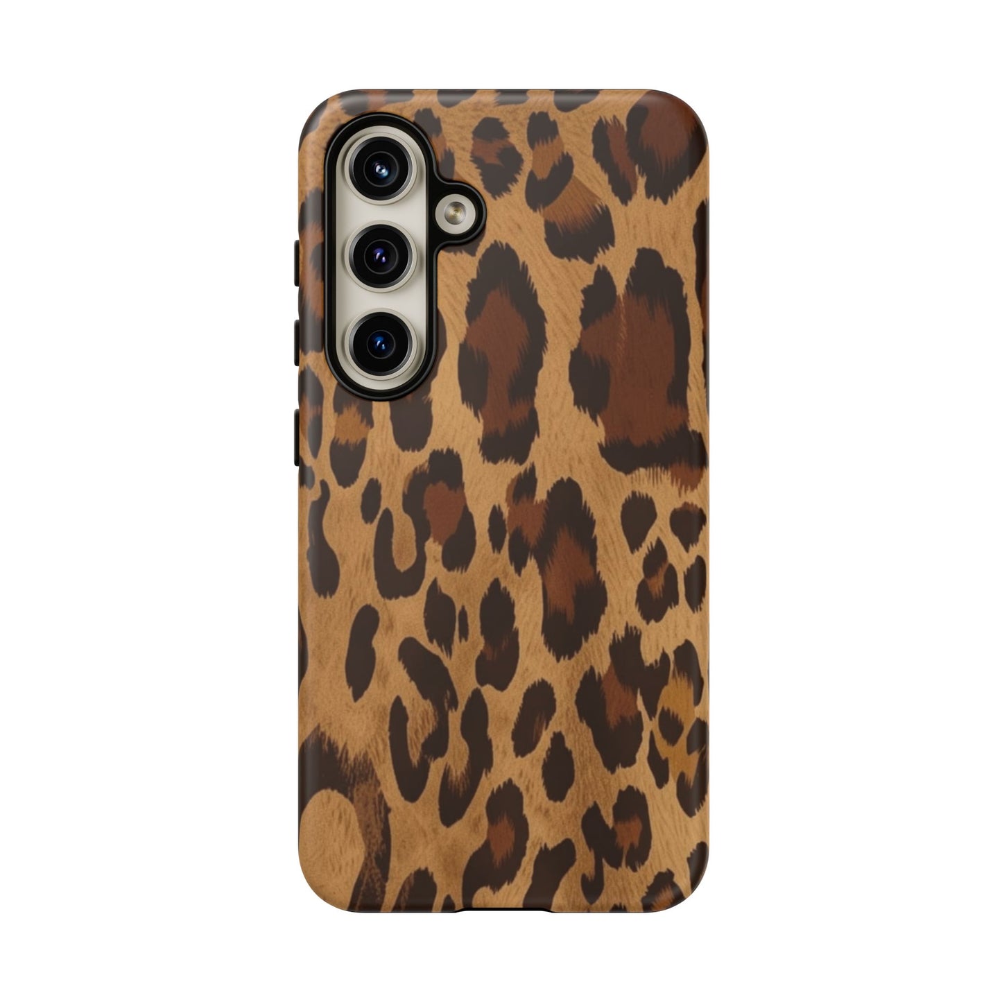 Leopard Print Tough Phone Case — Durable Animal Print Protective Cover
