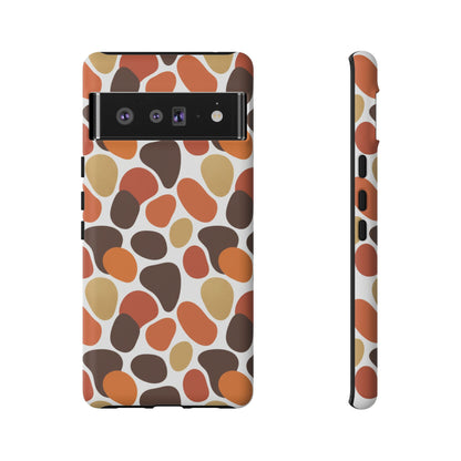 Phone Case — Retro Pebble Pattern in Warm Autumn Colors